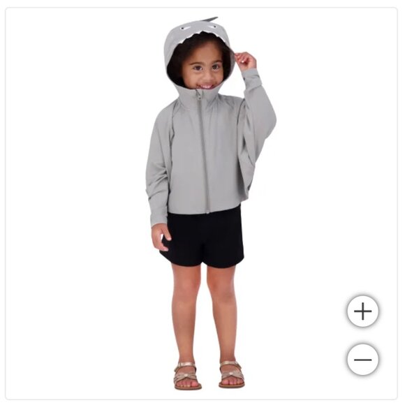 Hazel + Harper Kids (Unisex) UPF Swim Cover Up - SHARK!!!  NWT  One Size (2T-4T) - Picture 3 of 10